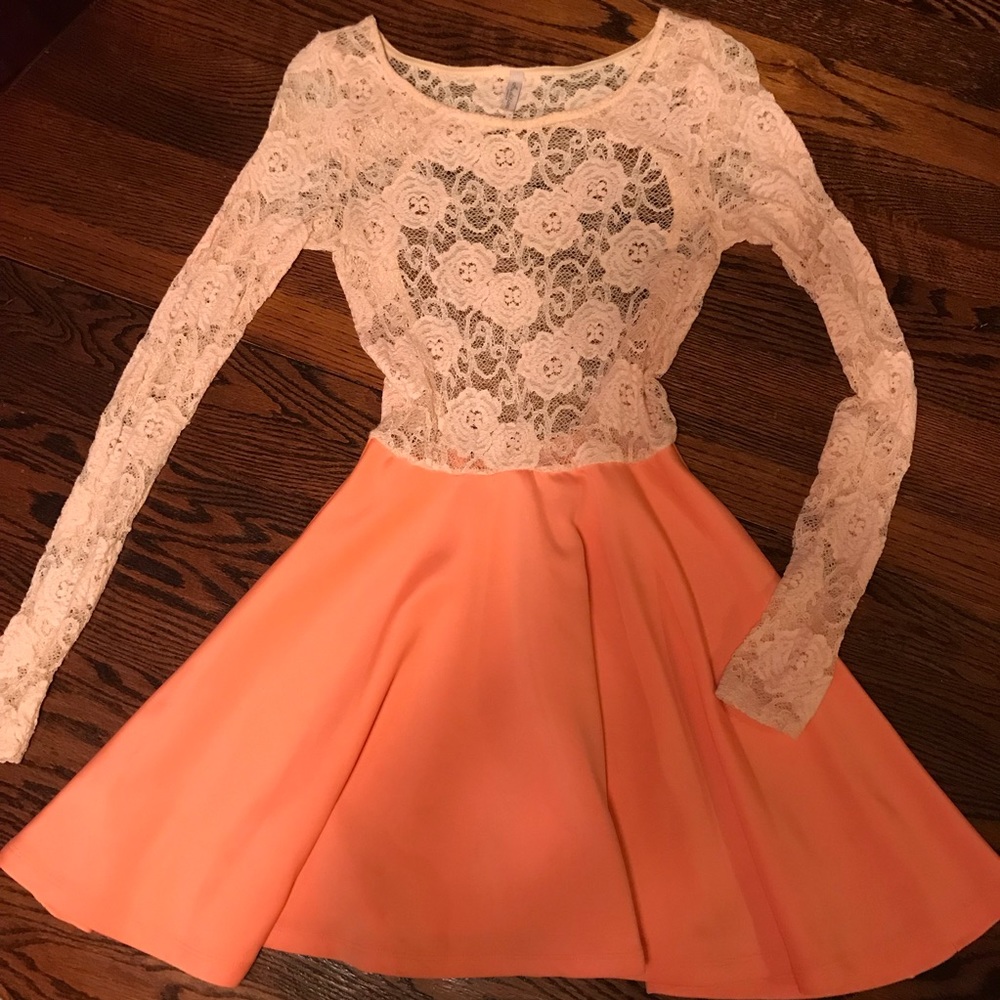 Pink Long-Sleeve Dress